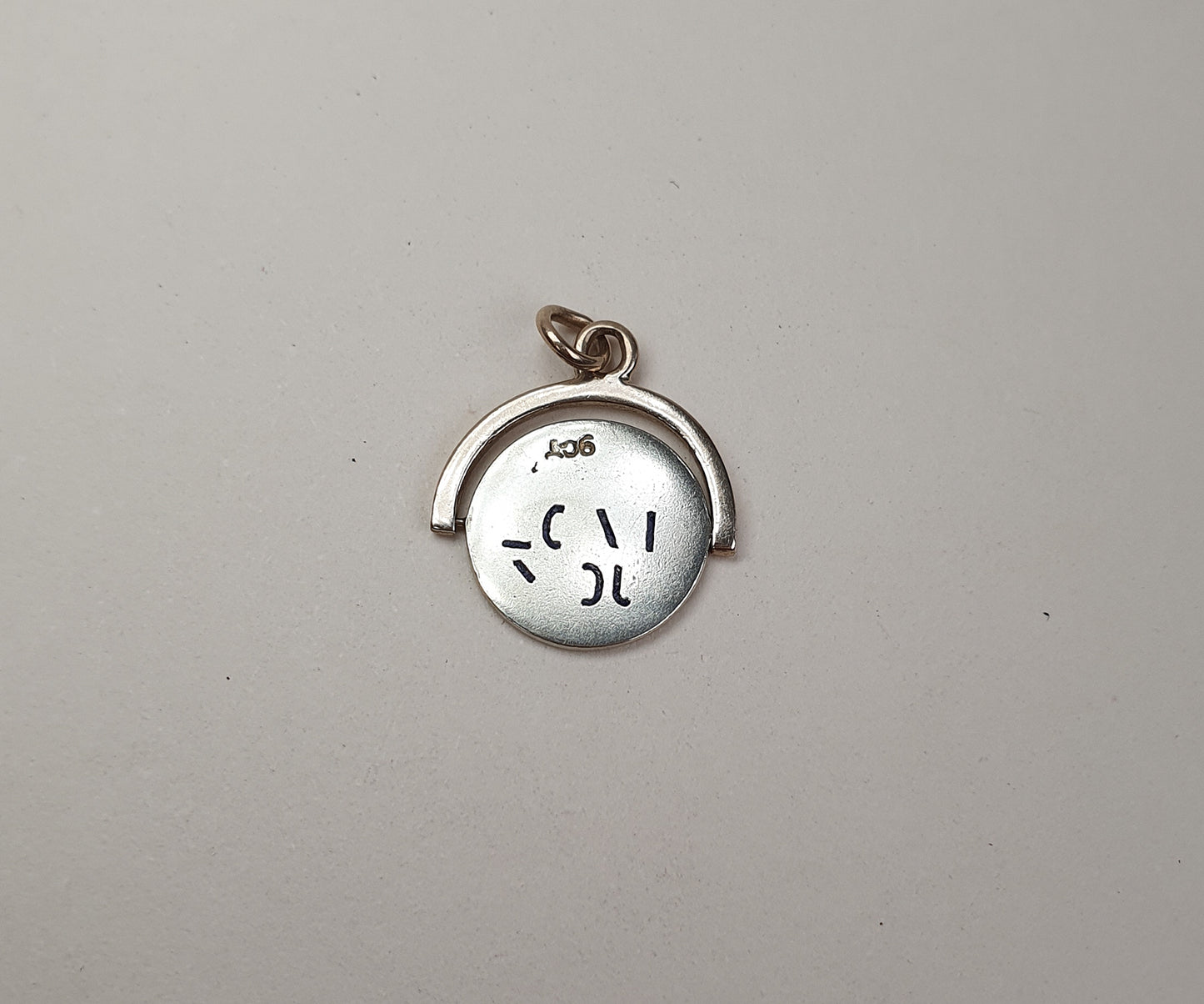 ONE OFF Enamelled Vintage Gold Spinning I Love You Necklace