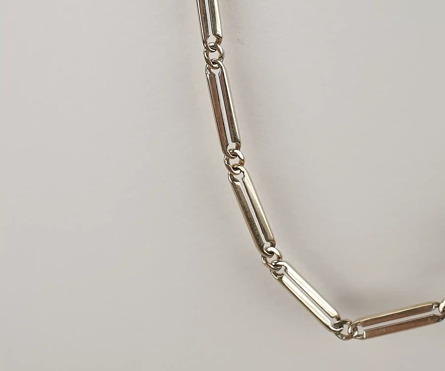 Vintage Long Slender Link Chain in 14ct Gold