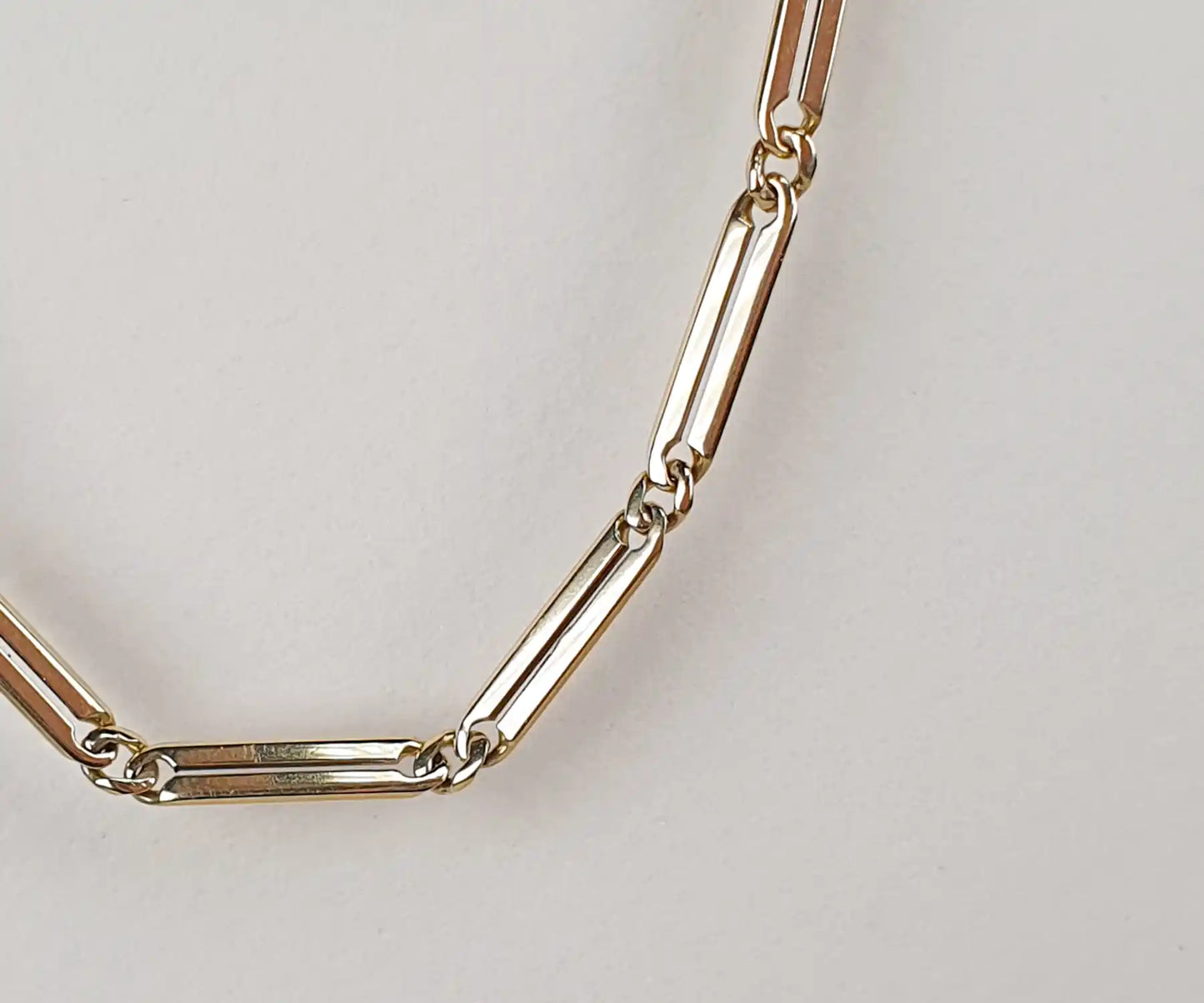 Vintage Long Slender Link Chain in 14ct Gold