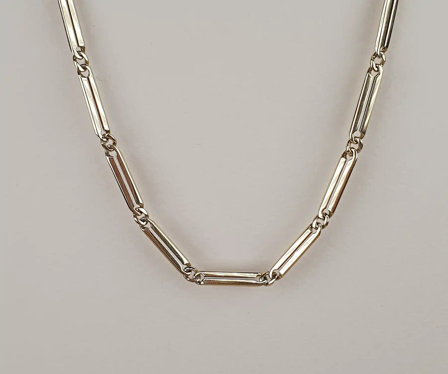 Vintage Long Slender Link Chain in 14ct Gold