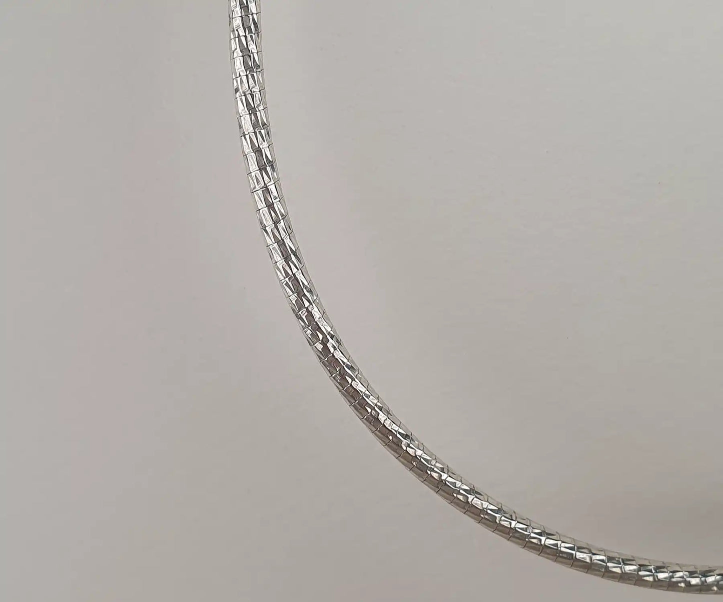 Vintage Silver Cable Necklace