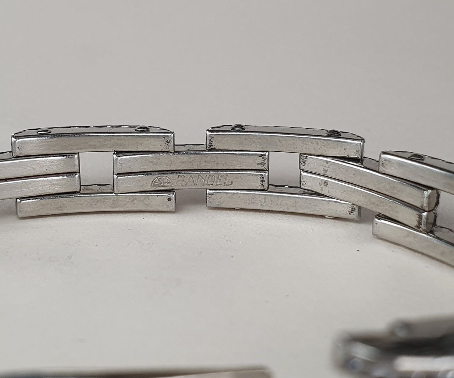 1950 Esha Randel DRGM Tank Track Diamante Bracelet