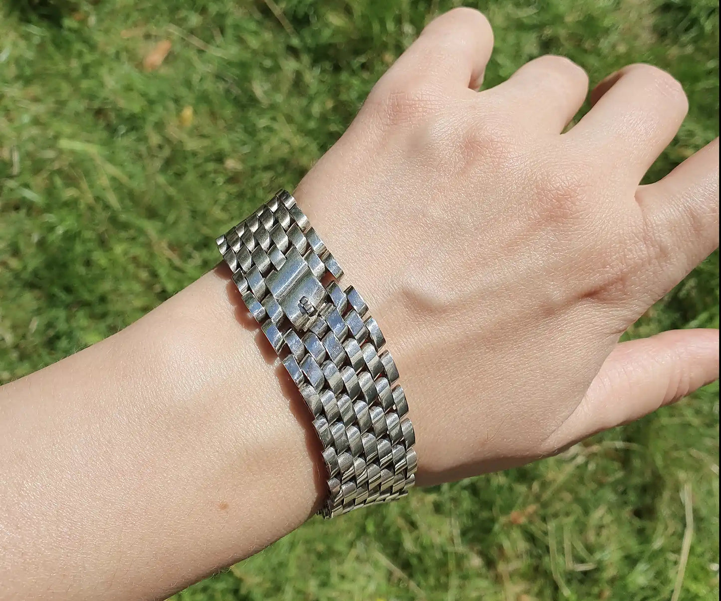 Vintage Slanted Jubilee Unisex Bracelet