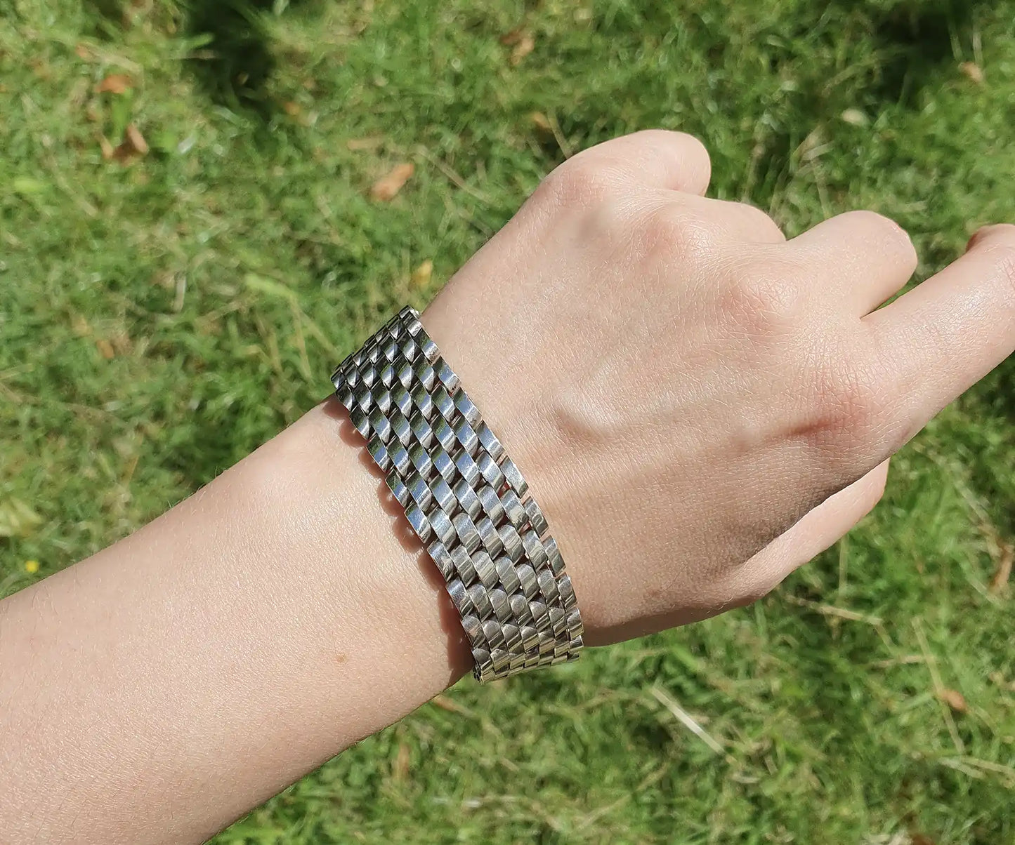 Vintage Slanted Jubilee Unisex Bracelet