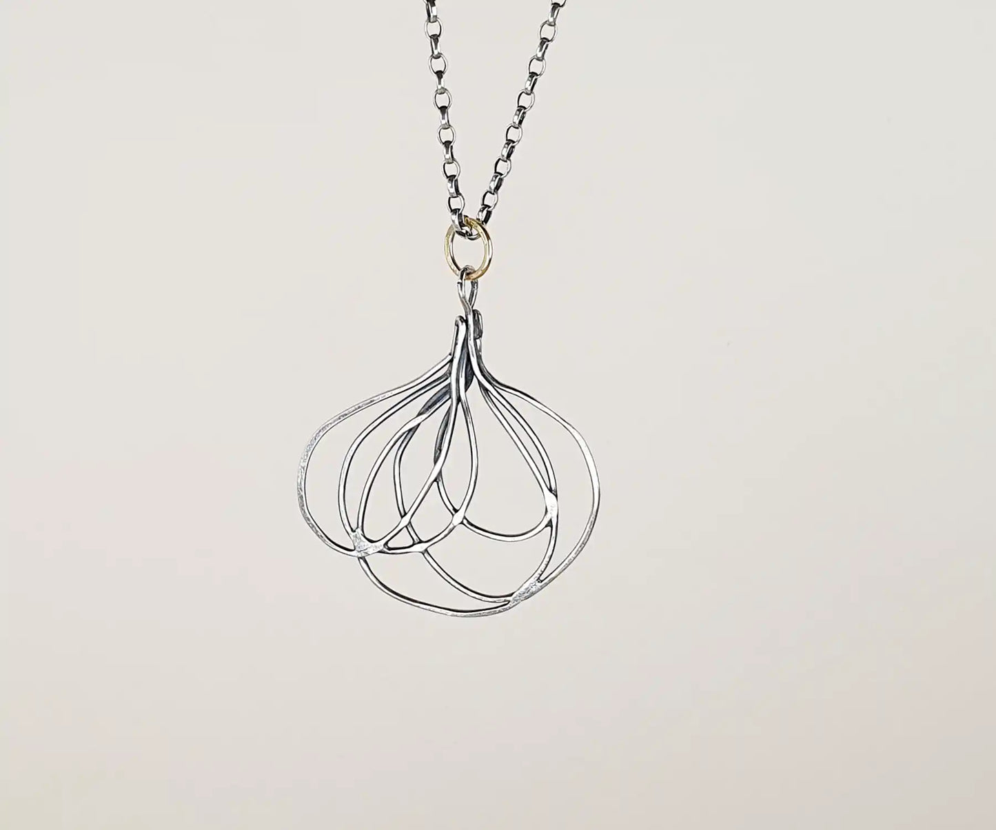 Vintage Silver Loop Necklace