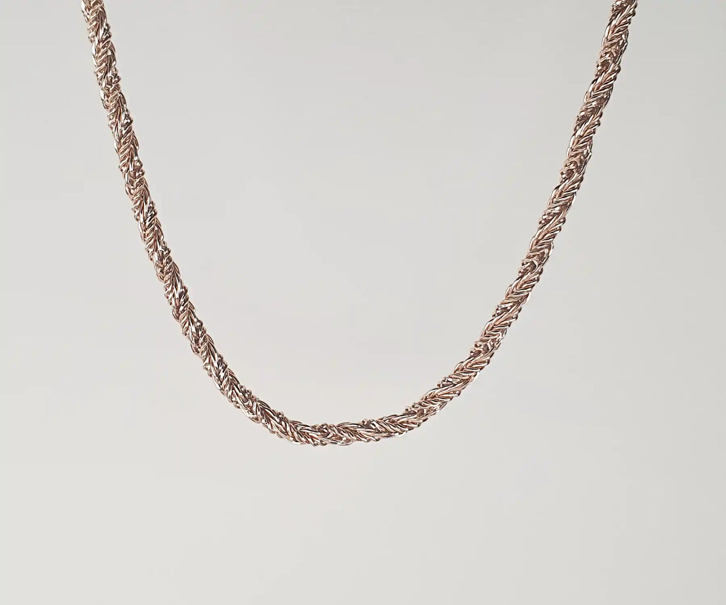 Vintage Twisted Foxtail Chain in 9ct Gold