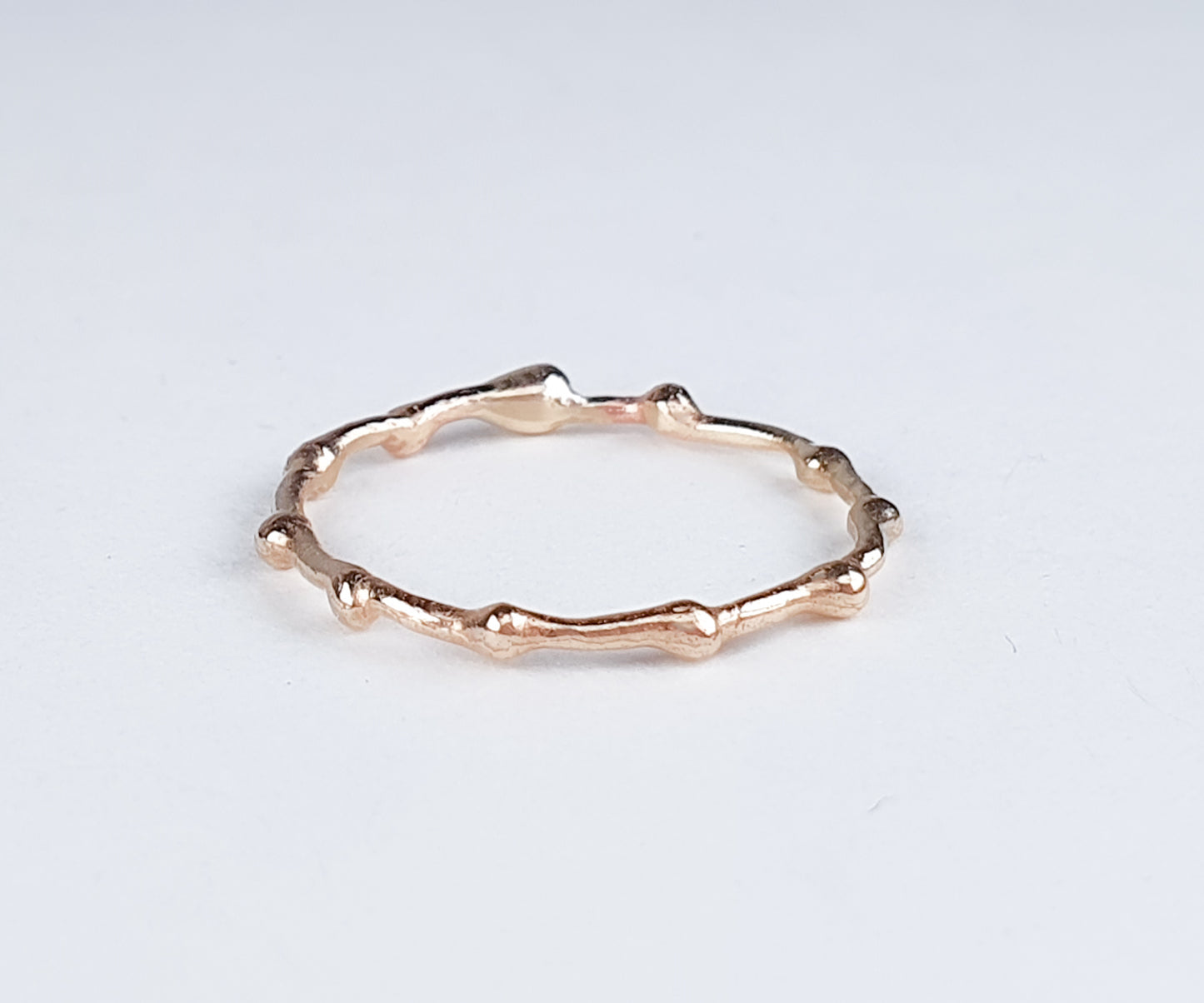 Stacking Kleks Ring in 9ct Gold