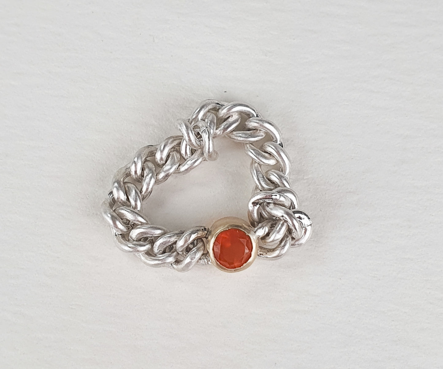 Hello City ring with Carnelian