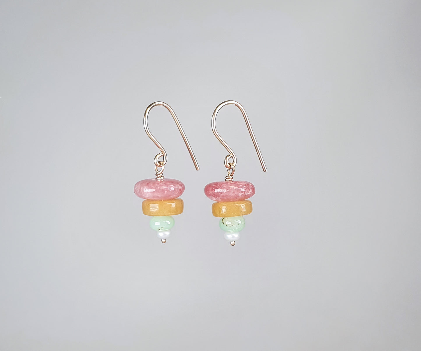 Rainbow tornado earrings