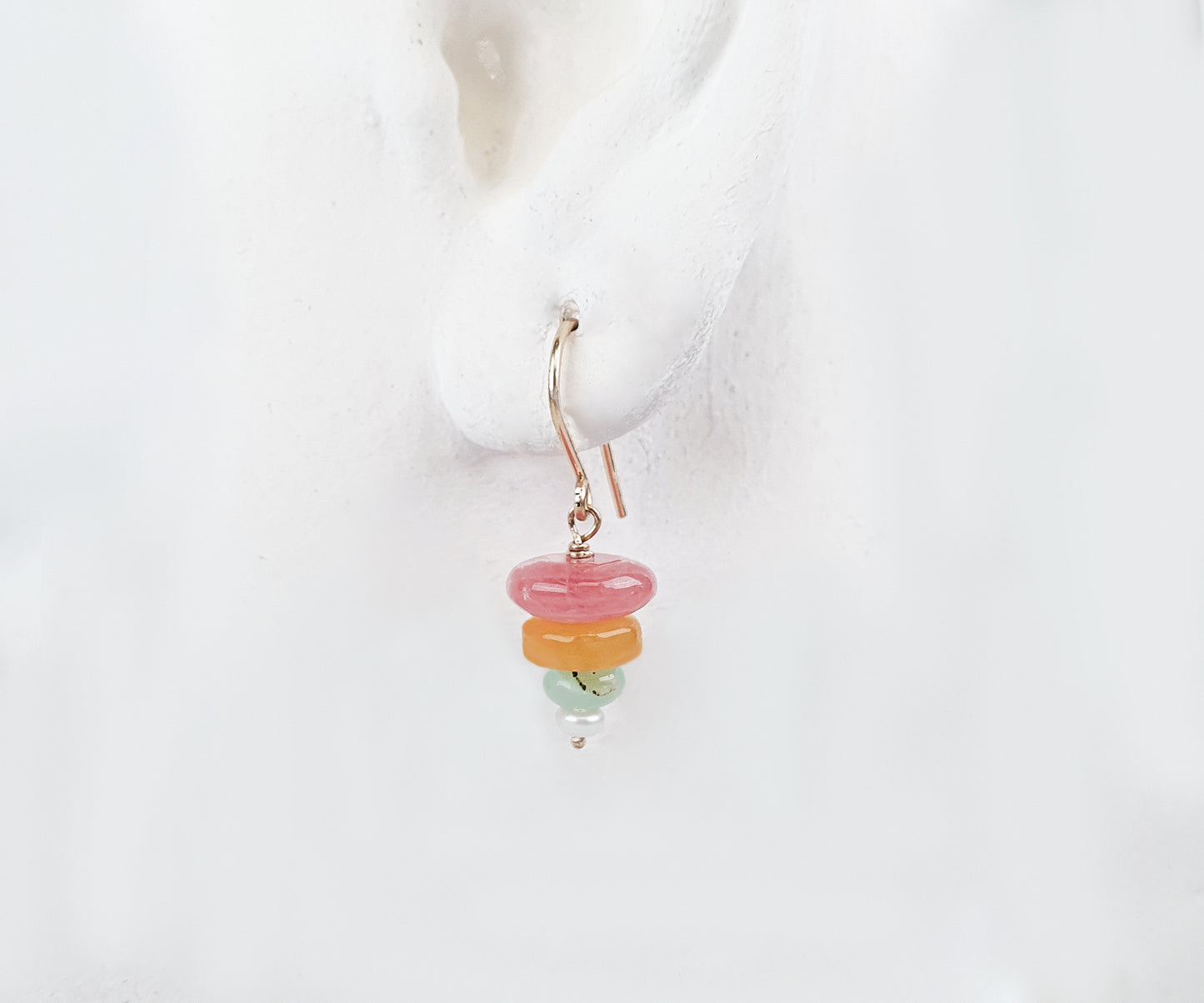 Rainbow tornado earrings