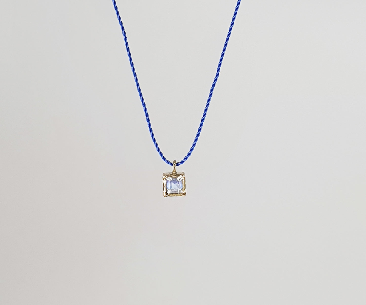 Crumpled Gold and Moonstone Sweetie Necklaces