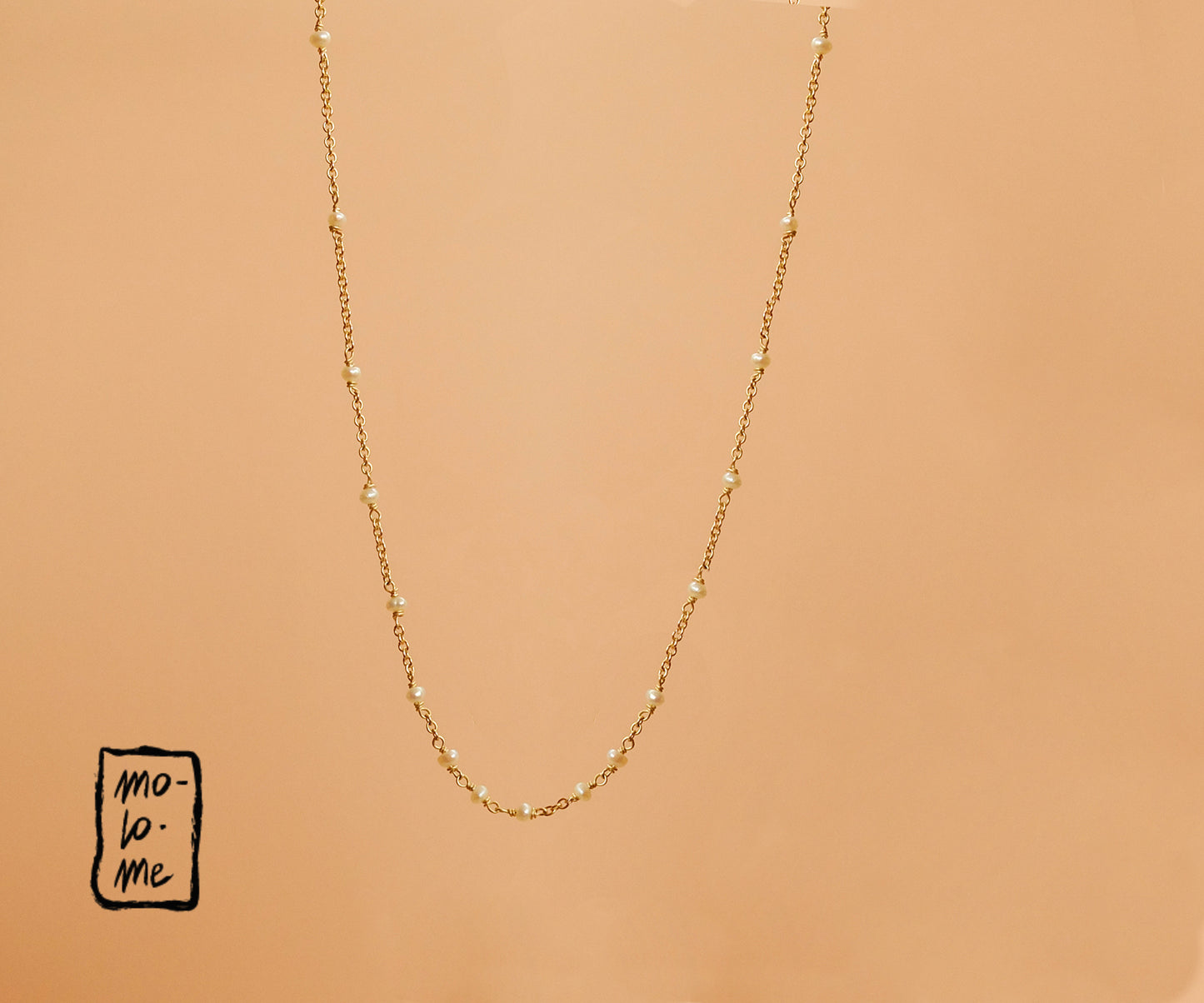 Full Fali Gold and Seed Pearls Necklace