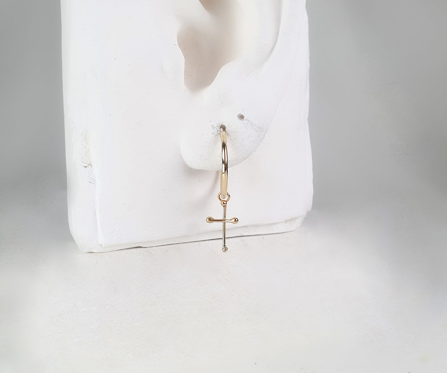 Kleks Cross Hoop Earrings