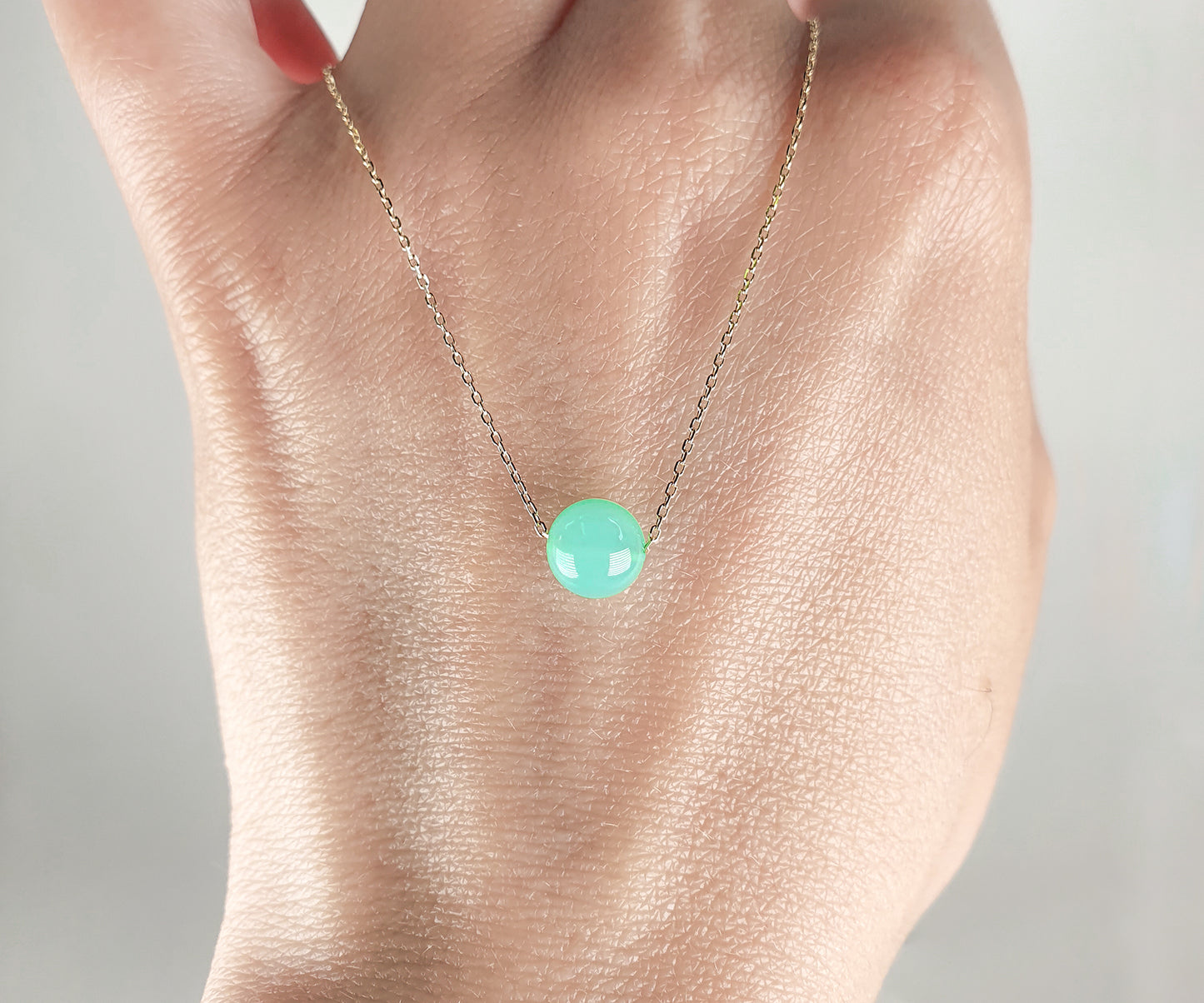 Mama Ania Minty Chrysoprase Necklace