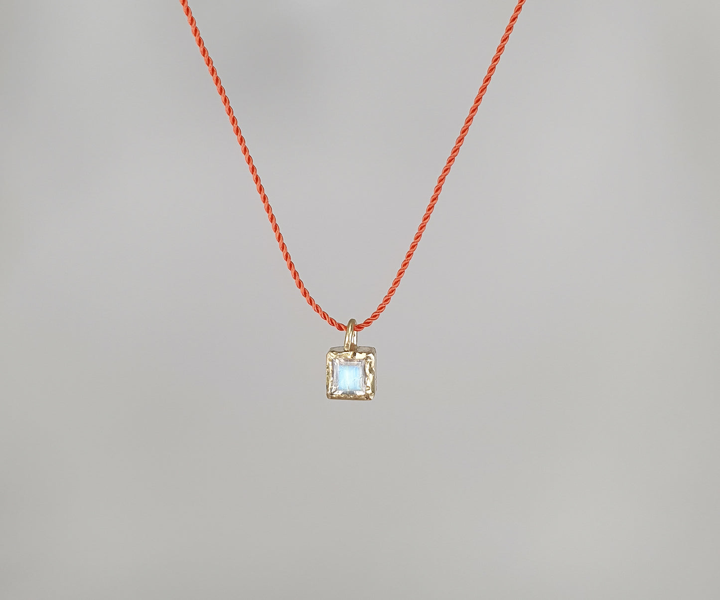 Crumpled Gold and Moonstone Sweetie Necklaces