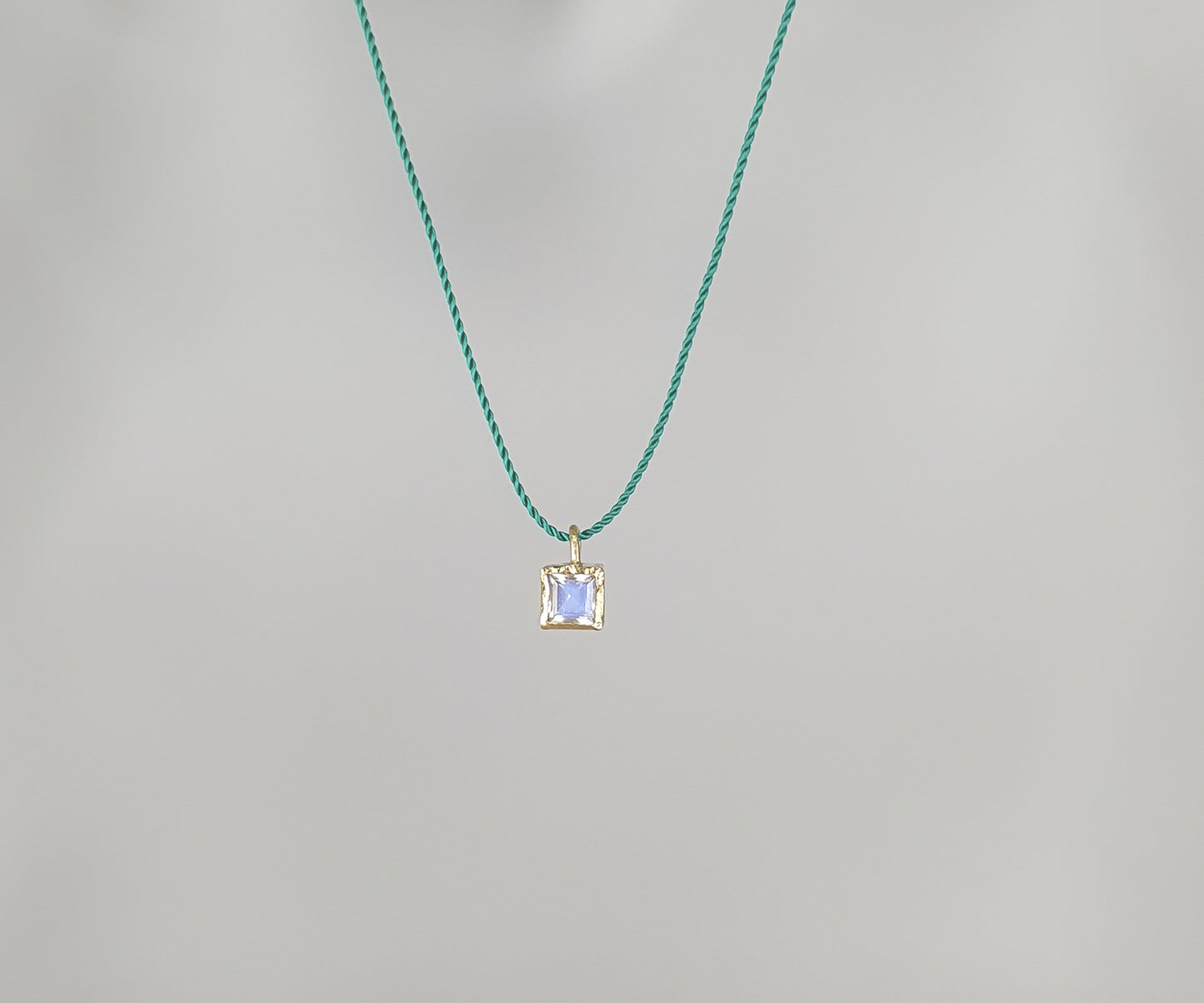 Crumpled Gold and Moonstone Sweetie Necklaces