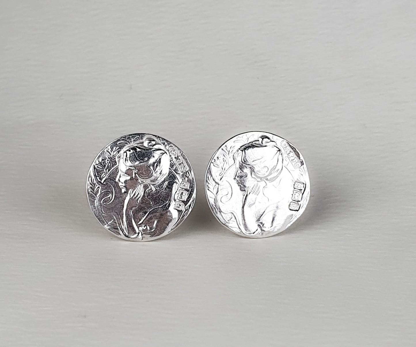 Vintage Silver Nymph Earrings