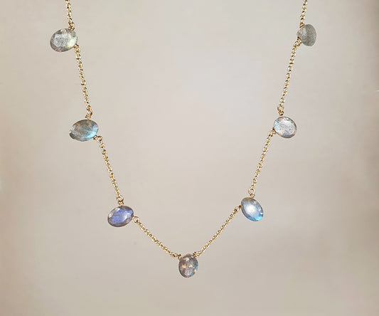 Labradorite Fringe Necklace
