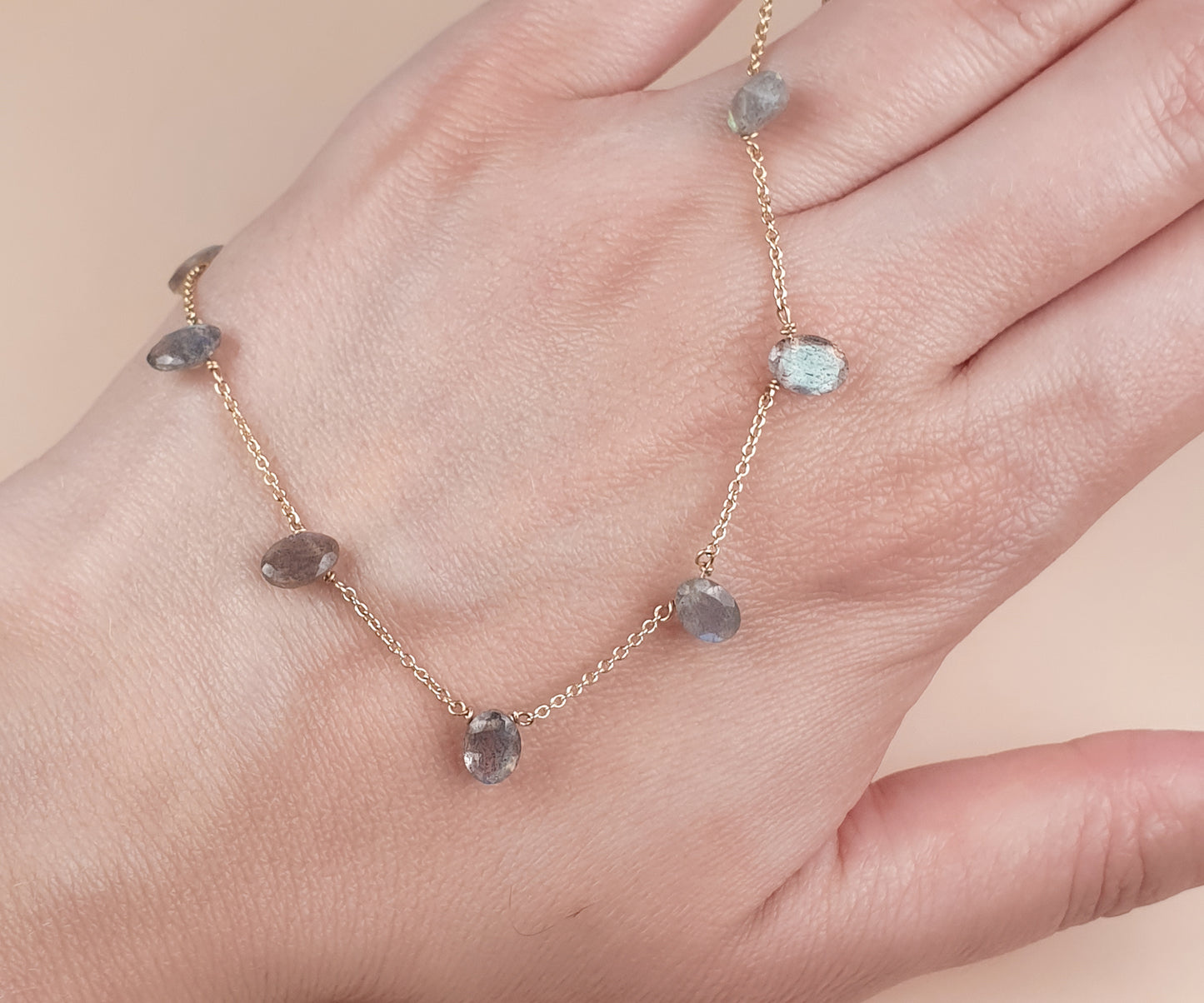 Labradorite Fringe Necklace