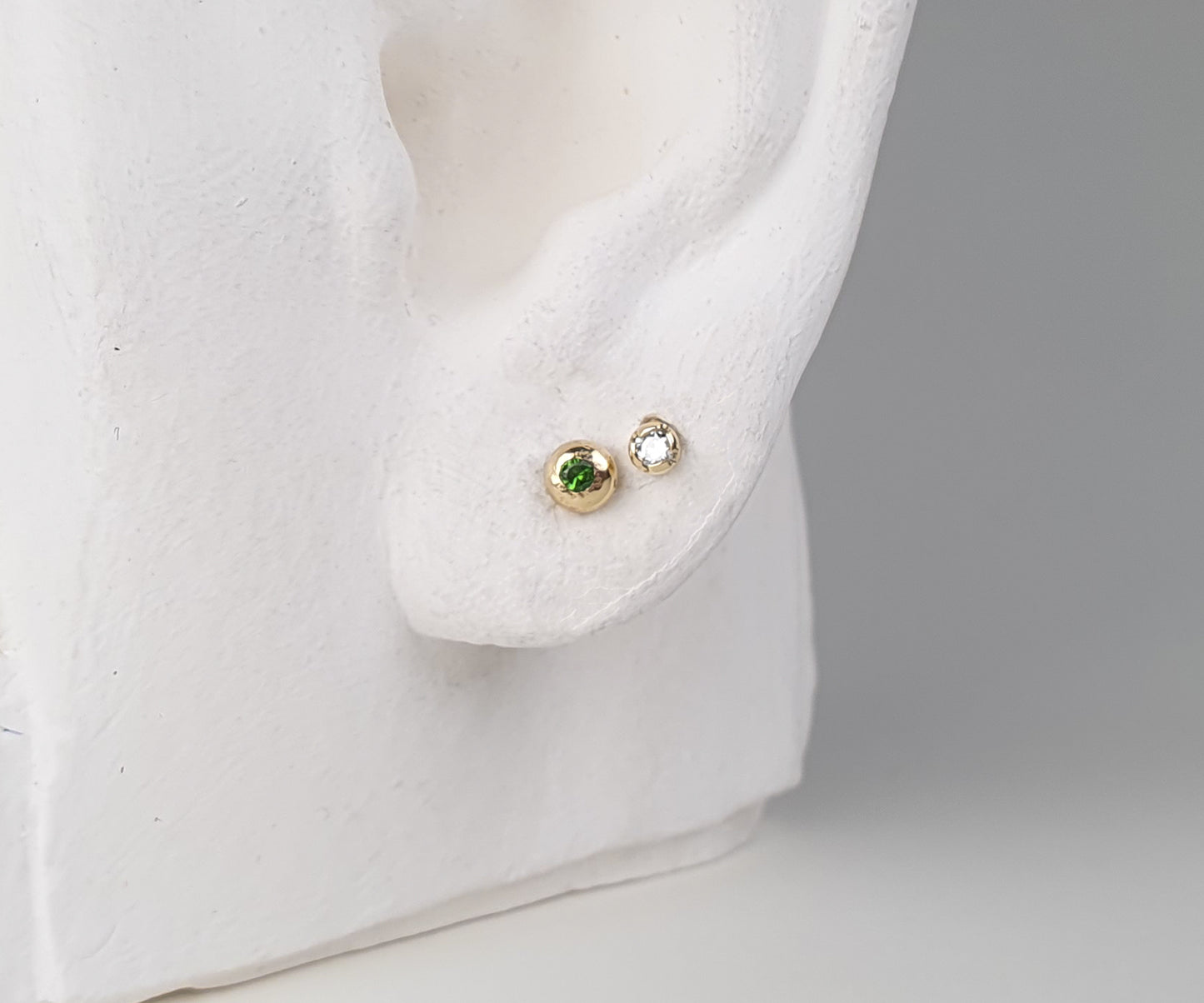 Wee Diamond Gold Stud Earrings