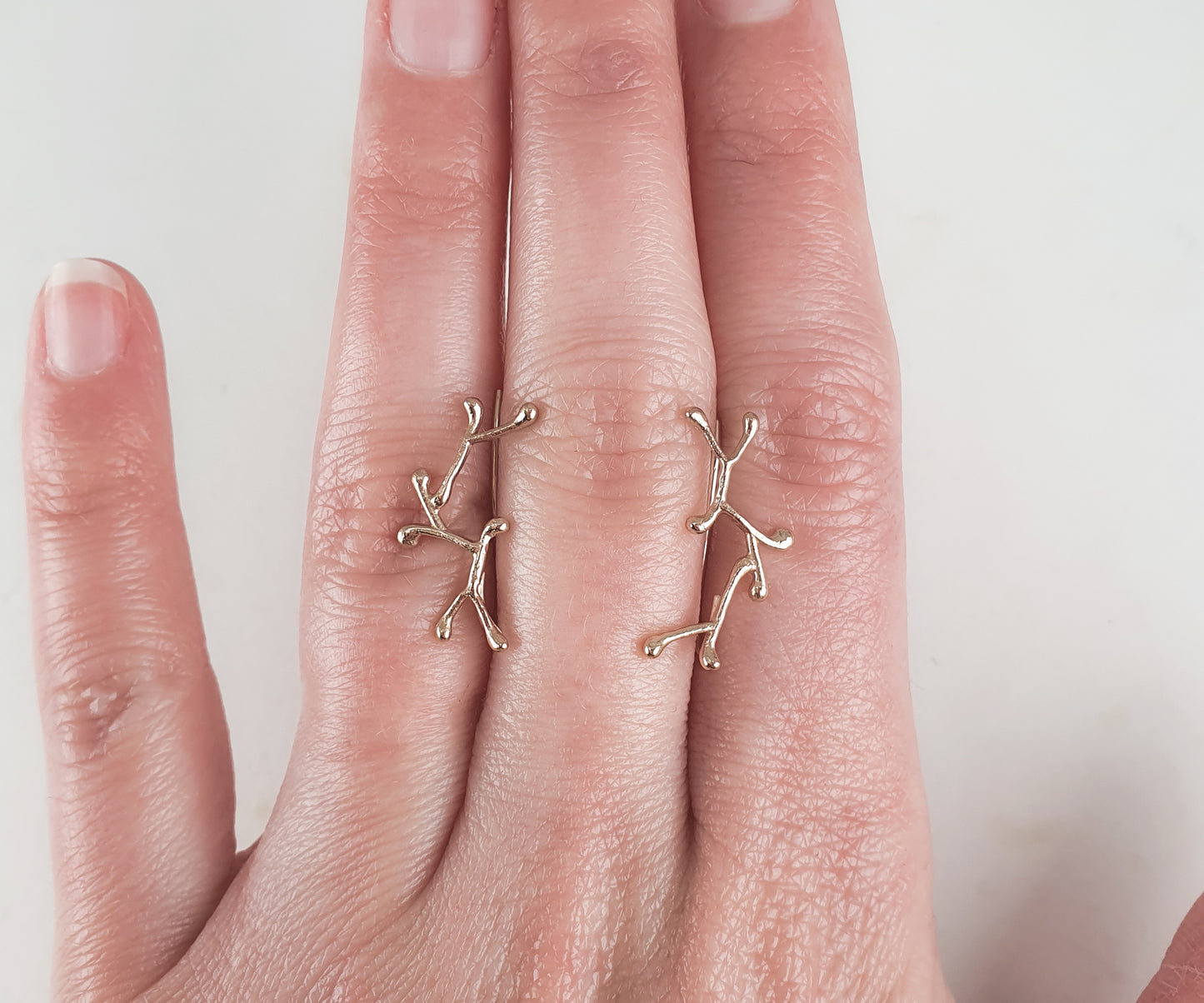 Splash Climber Earrings in Gold