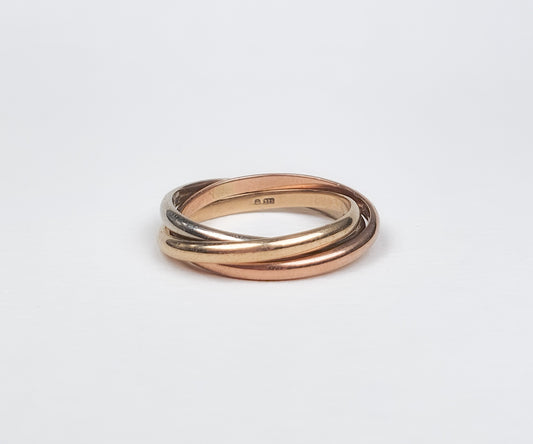 Russian Mixed Gold Wedding Ring