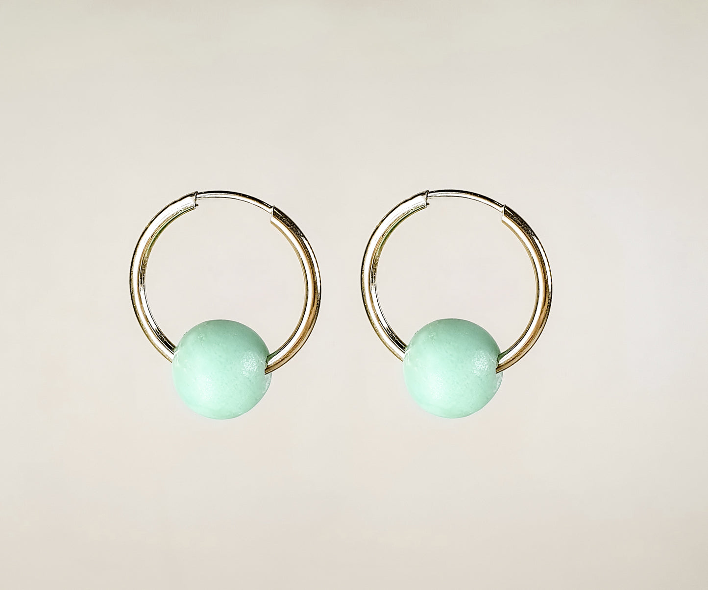 Mama Ania Hoops with Chrysoprase
