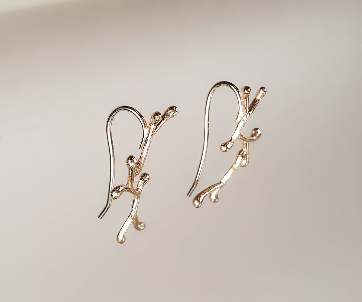 Splash Climber Earrings in Gold
