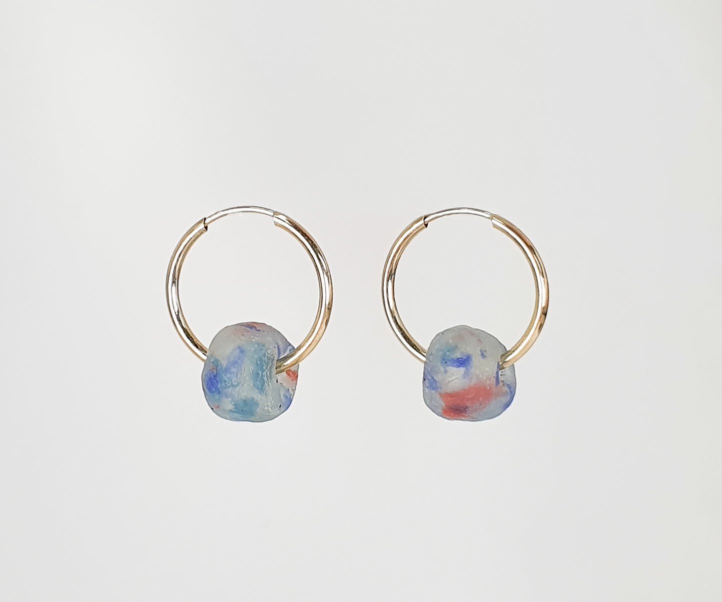 Mama Ania Hoops with Antique Glass Beads