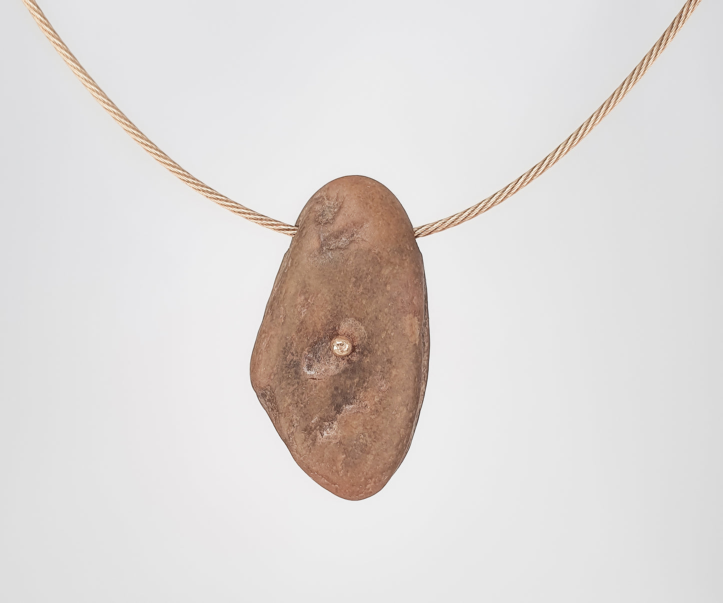 Vintage Pebble with Diamond Necklace