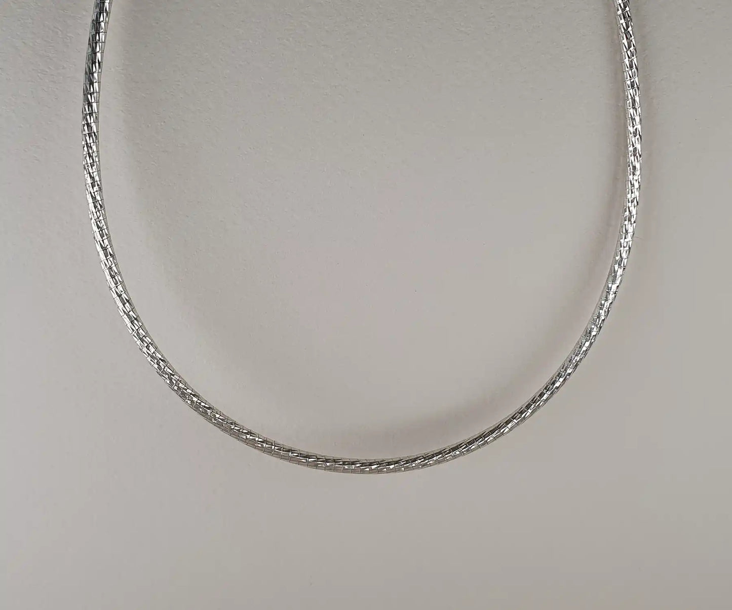 Vintage Silver Cable Necklace