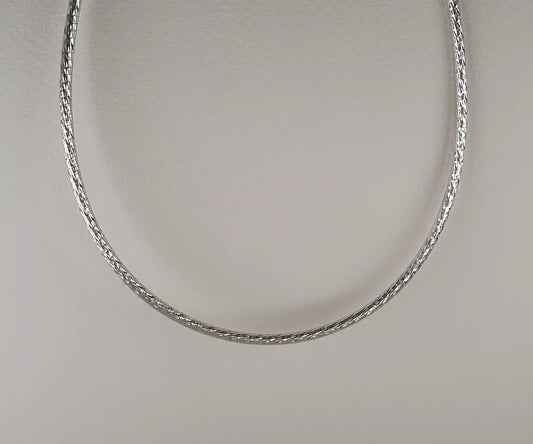 Vintage Silver Cable Necklace