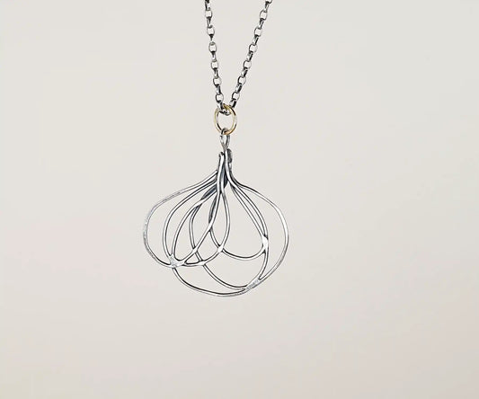 Vintage Silver Loop Necklace