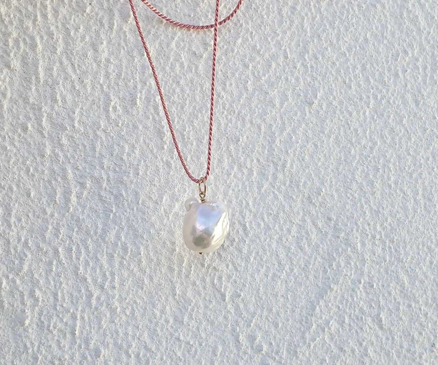 White Baroque Pearl Necklace