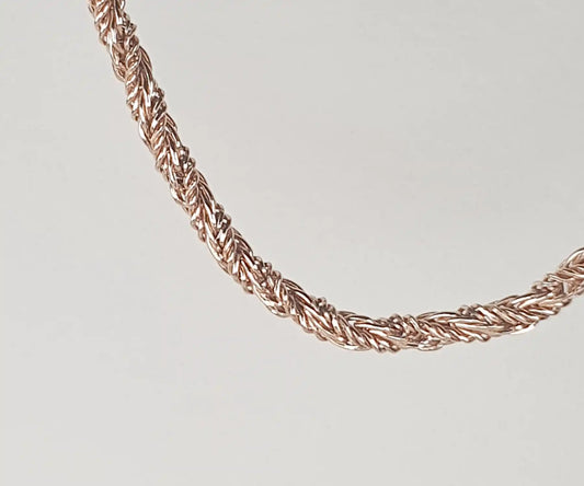 Vintage Twisted Foxtail Chain in 9ct Gold