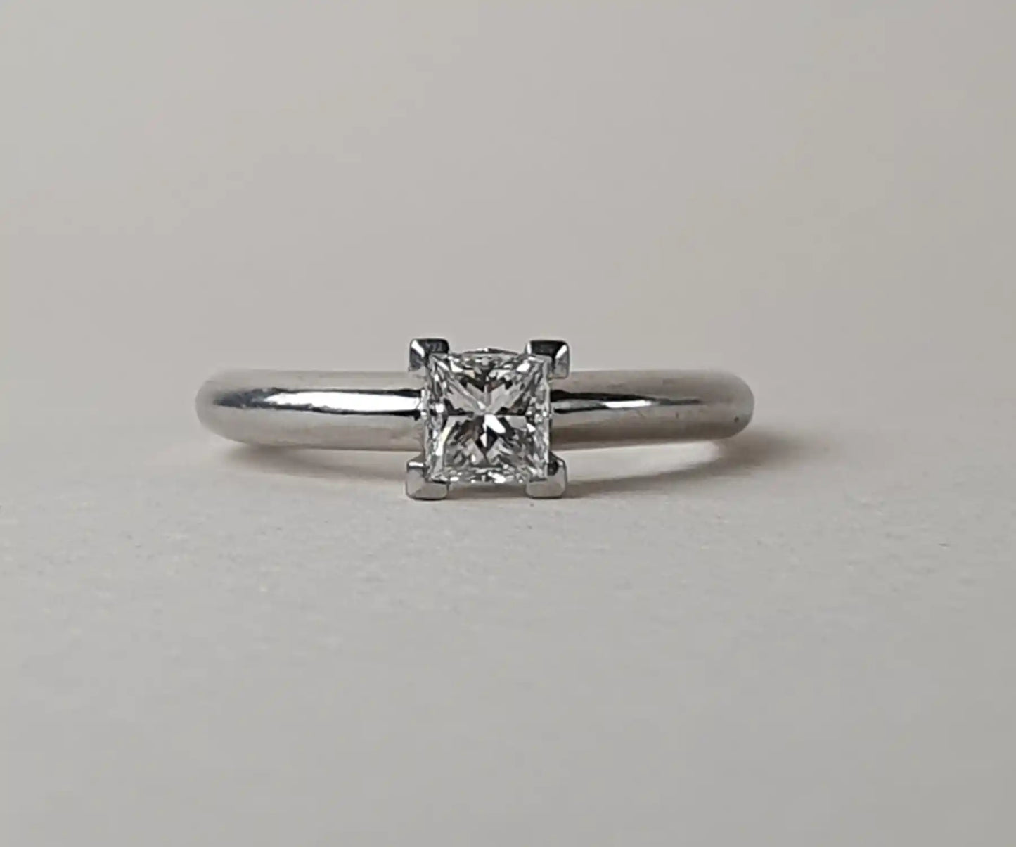 Princess Cut Diamond Engagement Ring in Platinum