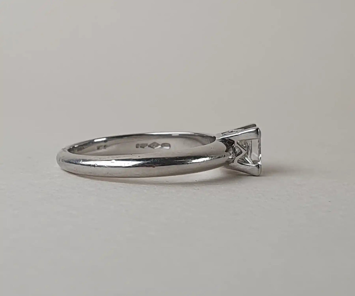 Princess Cut Diamond Engagement Ring in Platinum