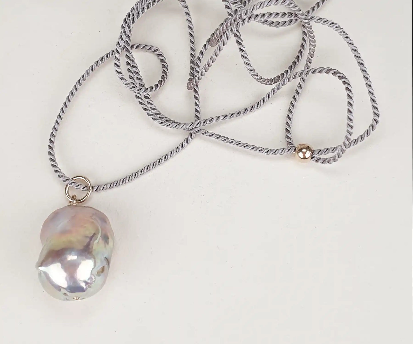 Purple Baroque Pearl Necklace