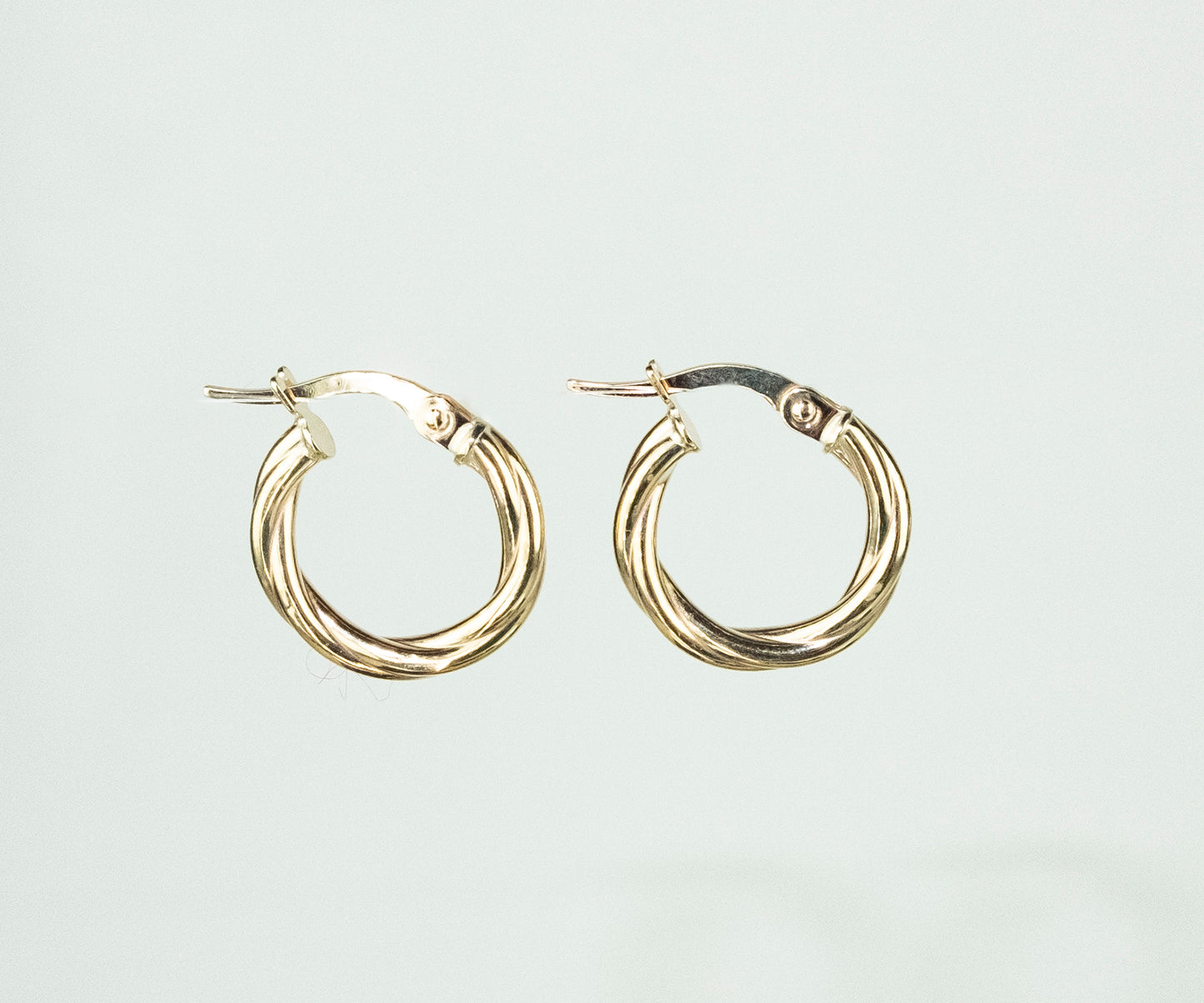 9ct Gold Rope Hoops