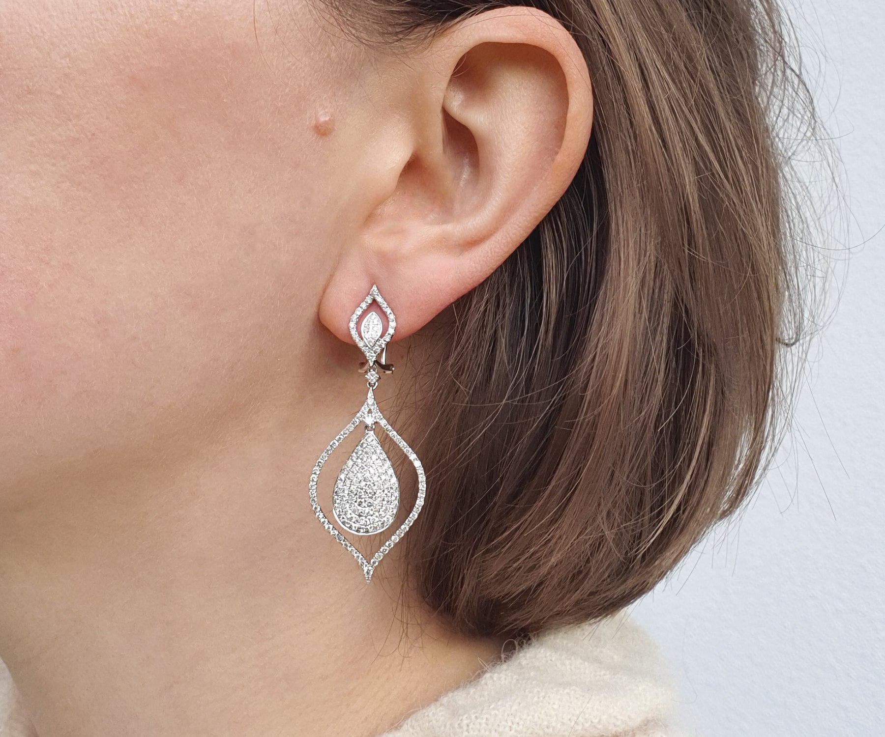 Diamond earrings me clearance
