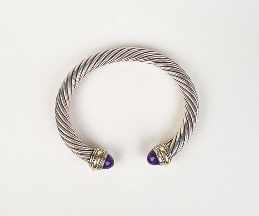 Vintage David Yurman Classic Cable Bracelet in Silver and Gold