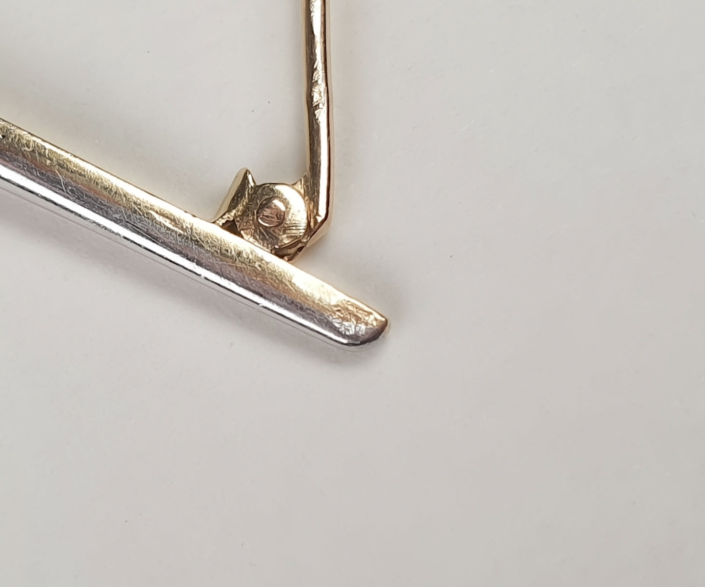 Art Deco Three Diamond Bar Brooch