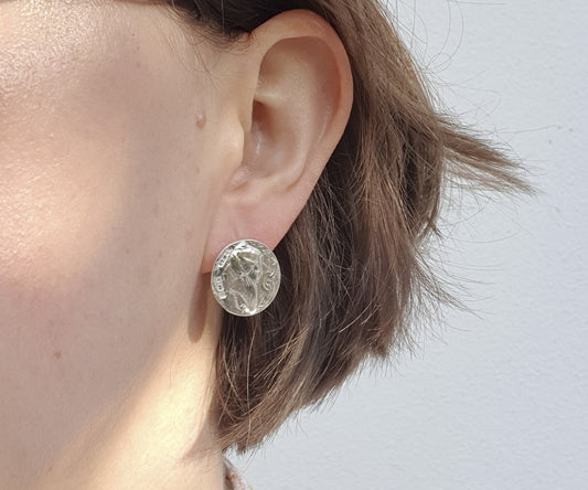 Vintage Silver Nymph Earrings